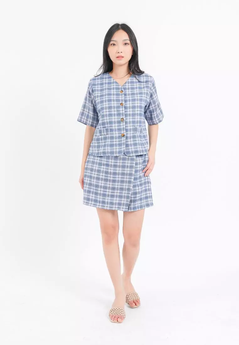 Seoul Blazer Set Blue