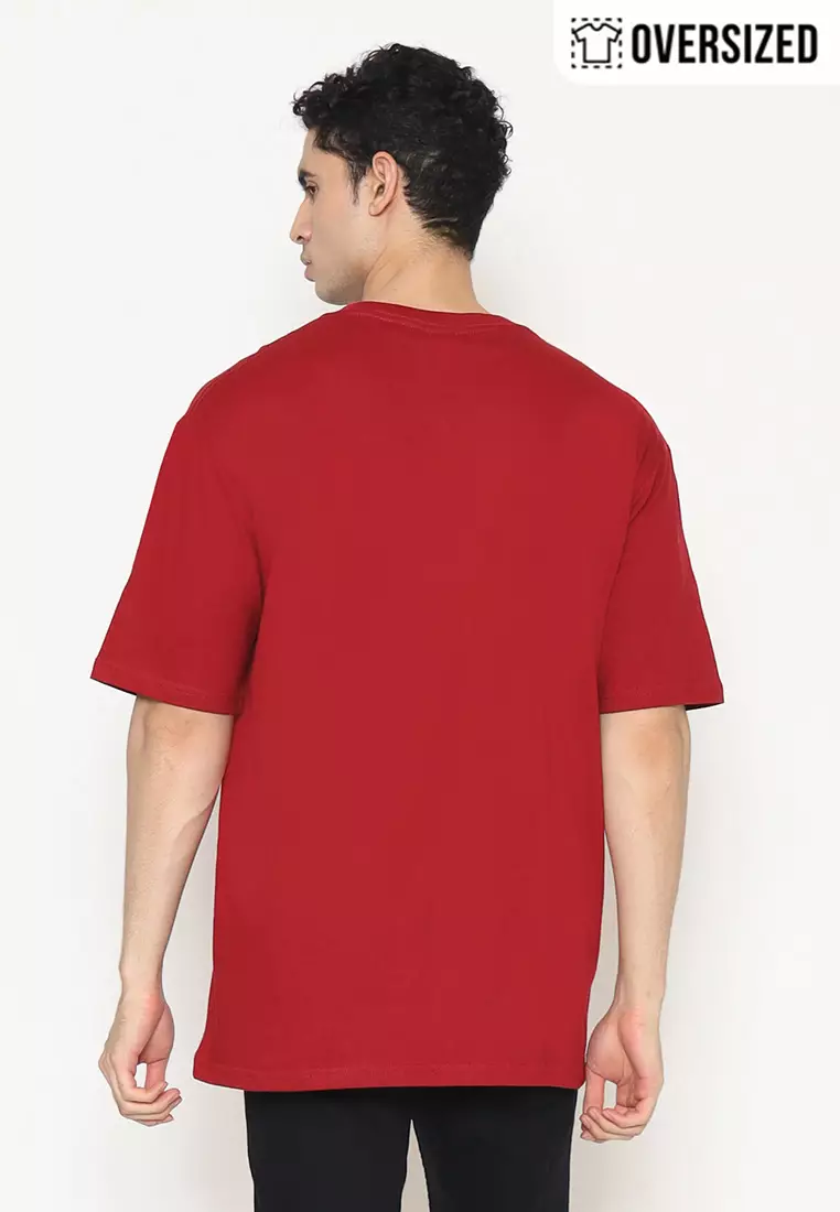 POLICE T-Shirt Cotton Oversized Pria 2079260021