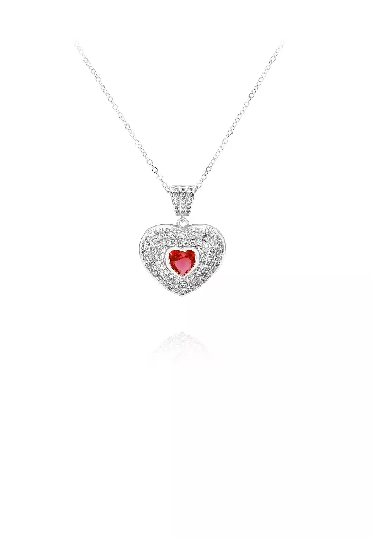 Red heart pendant cheap