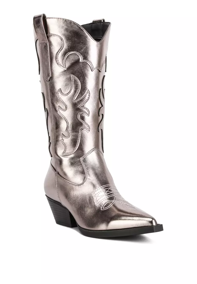 Pewter on sale cowboy boots