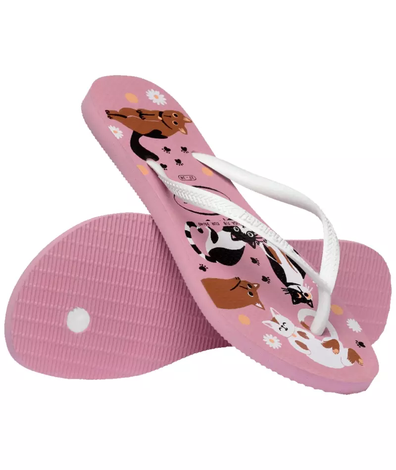 [ONLINE EXCLUSIVE] Havaianas 1105 Slim Pets Rose Chiffom - Sandal Wanita