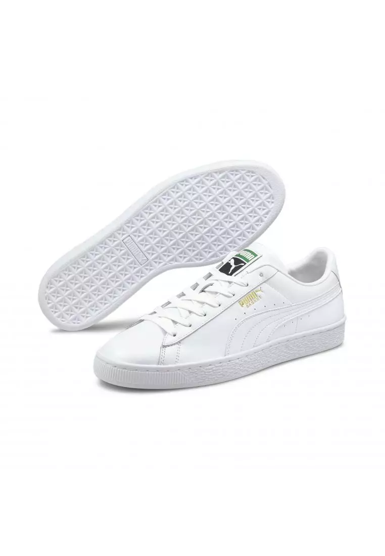 Puma basket 2024 classic white trainers