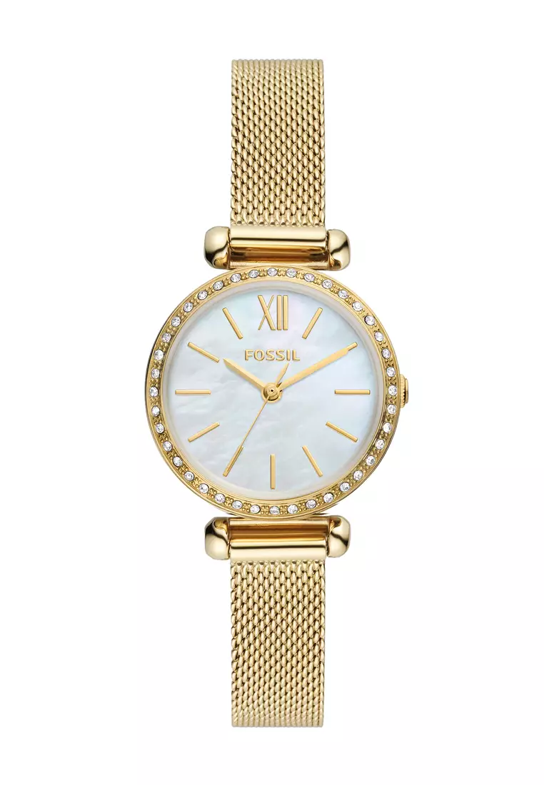 Fossil Female s Tillie Mini gold Stainless Steel Watch BQ3898