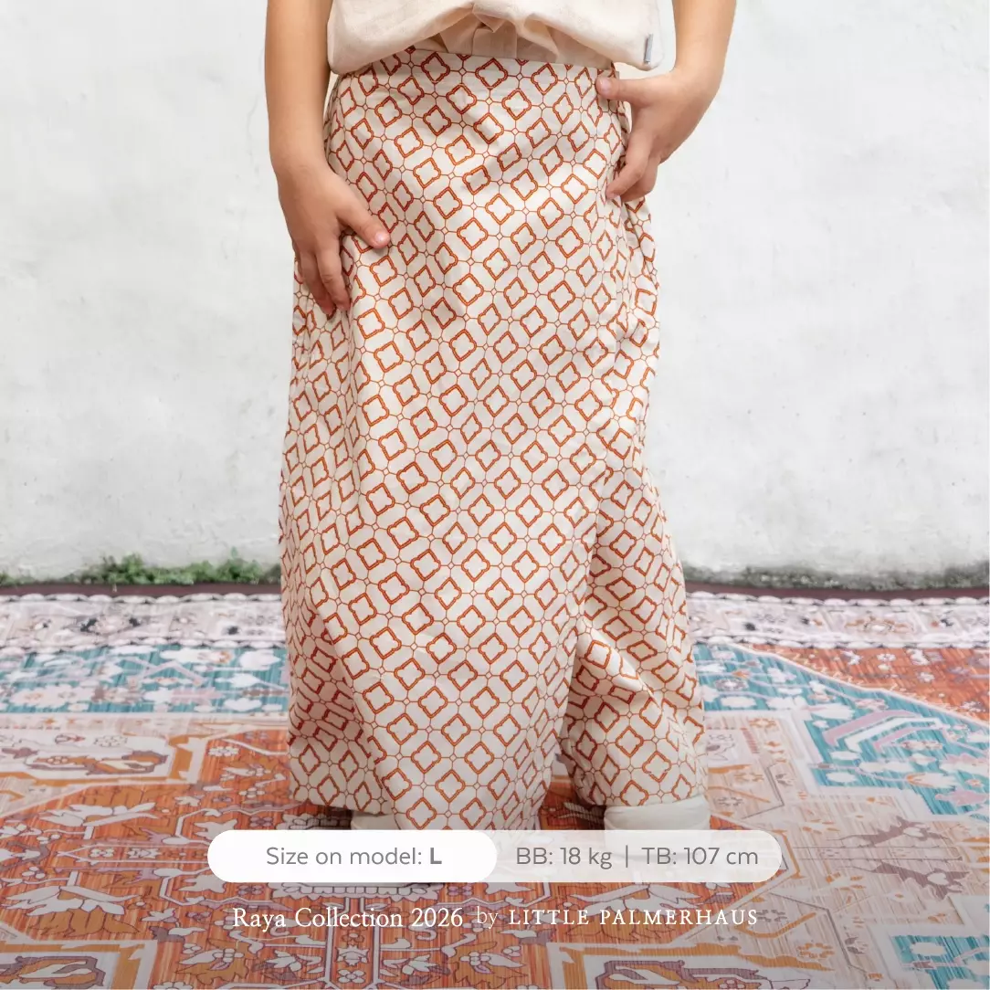Little Palmerhaus - Baju Lebaran 2026 - Kids Sarung 5.0 (Celana Sarung Instan Anak Usia 2-7 Tahun) Beige