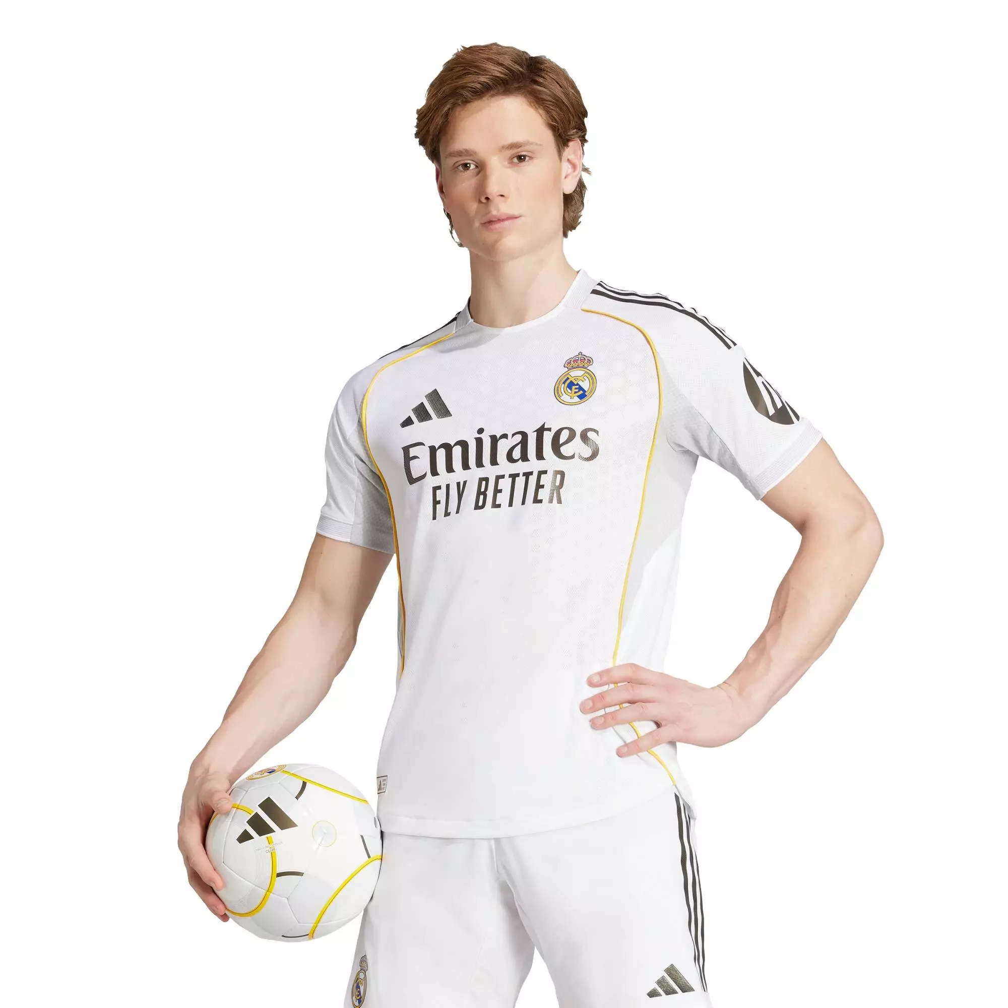 Football Real Madrid 25/26 Home Authentic Jersey Men White JV5918