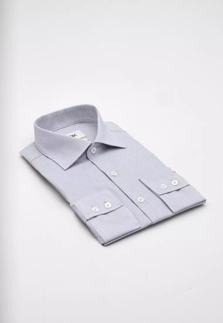 Light Brown Dots Slim Fit Shirt