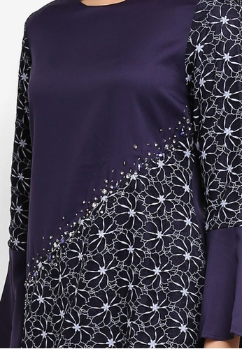 Buy Kurung Modern from peace collections in Navy only 169
