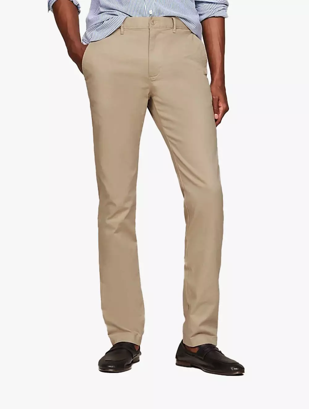 TOMMY HILFIGER - ESSENTIAL BLEECKER SLIM FIT CHINOS - Beige - Beige