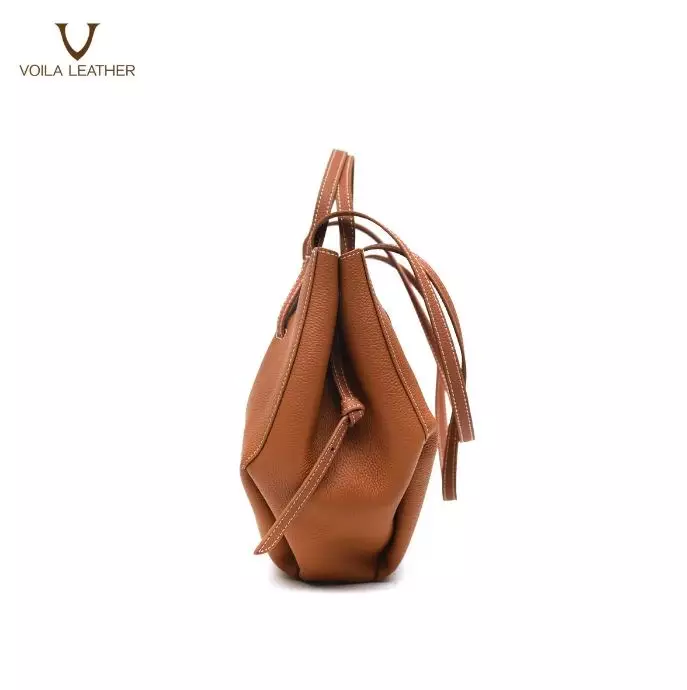 VOILA LEATHER Tas Tote Wanita Kulit Asli Genuine Leather Tote Bag AVEENA Havana