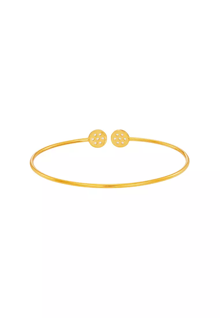 HABIB 925 Silver Bangle CJ-8-SCH6 DC-ST-W(A)