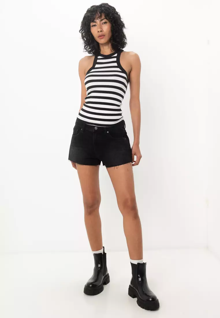 Petite Denim 'Relaxed' Shorts