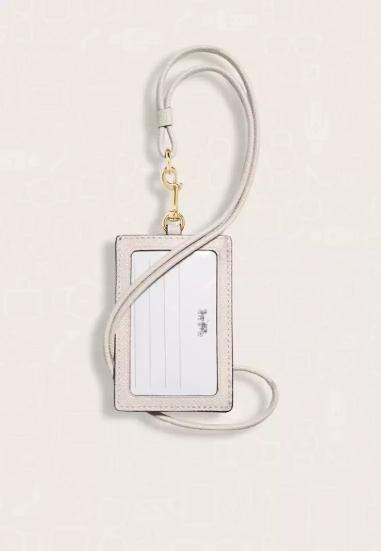 Coach Id Lanyard Chalk