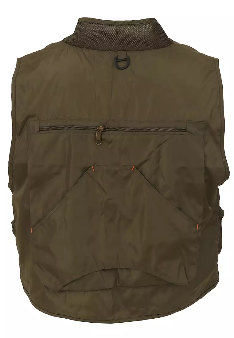 Clover Rompi Pancing Fashion Pria Fishing Vest Quick Dry Jacket XL and Portable Material Polyester Fiber ORIGINAL - Green