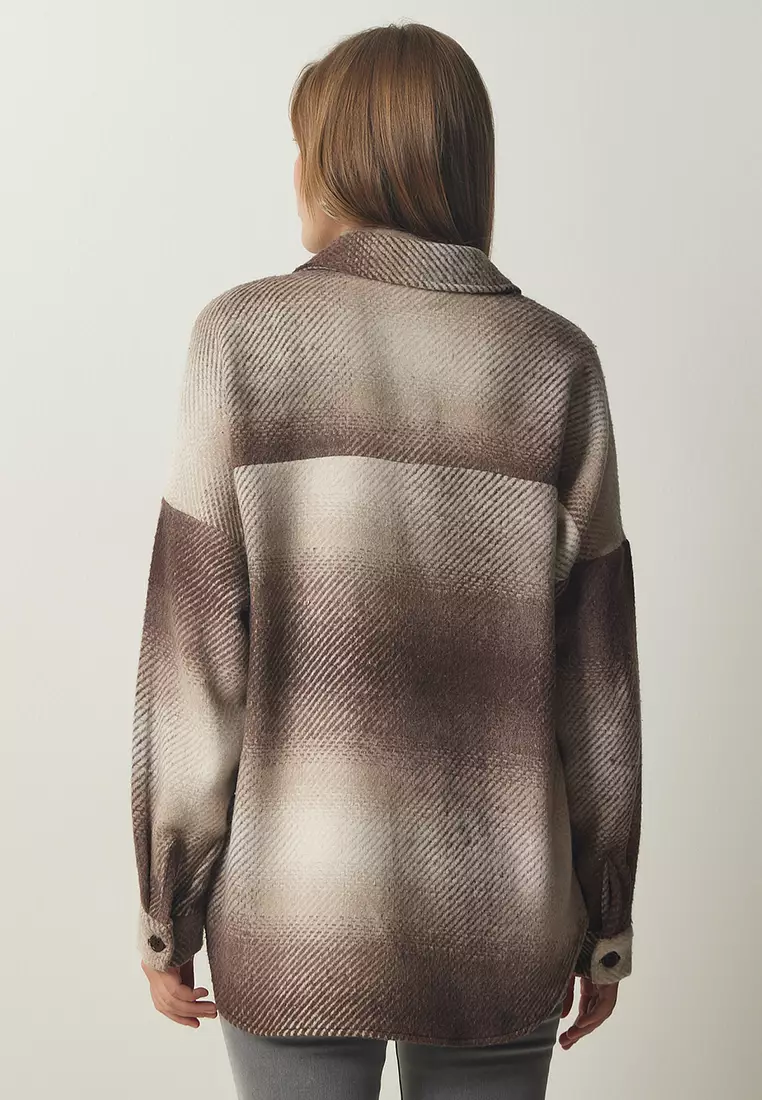 Lumberjack Oversize Stamped Shirt Jacket