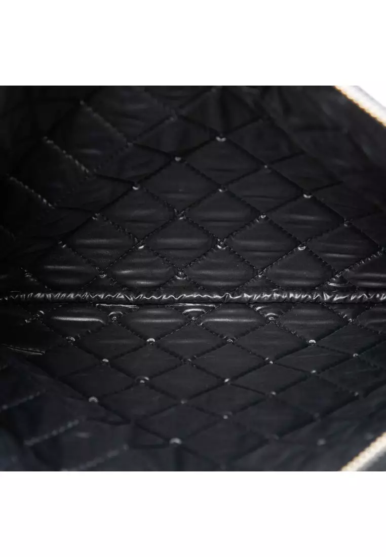 Pre-Loved Chanel Medium Quilted Caviar Boy O Case Clutch
