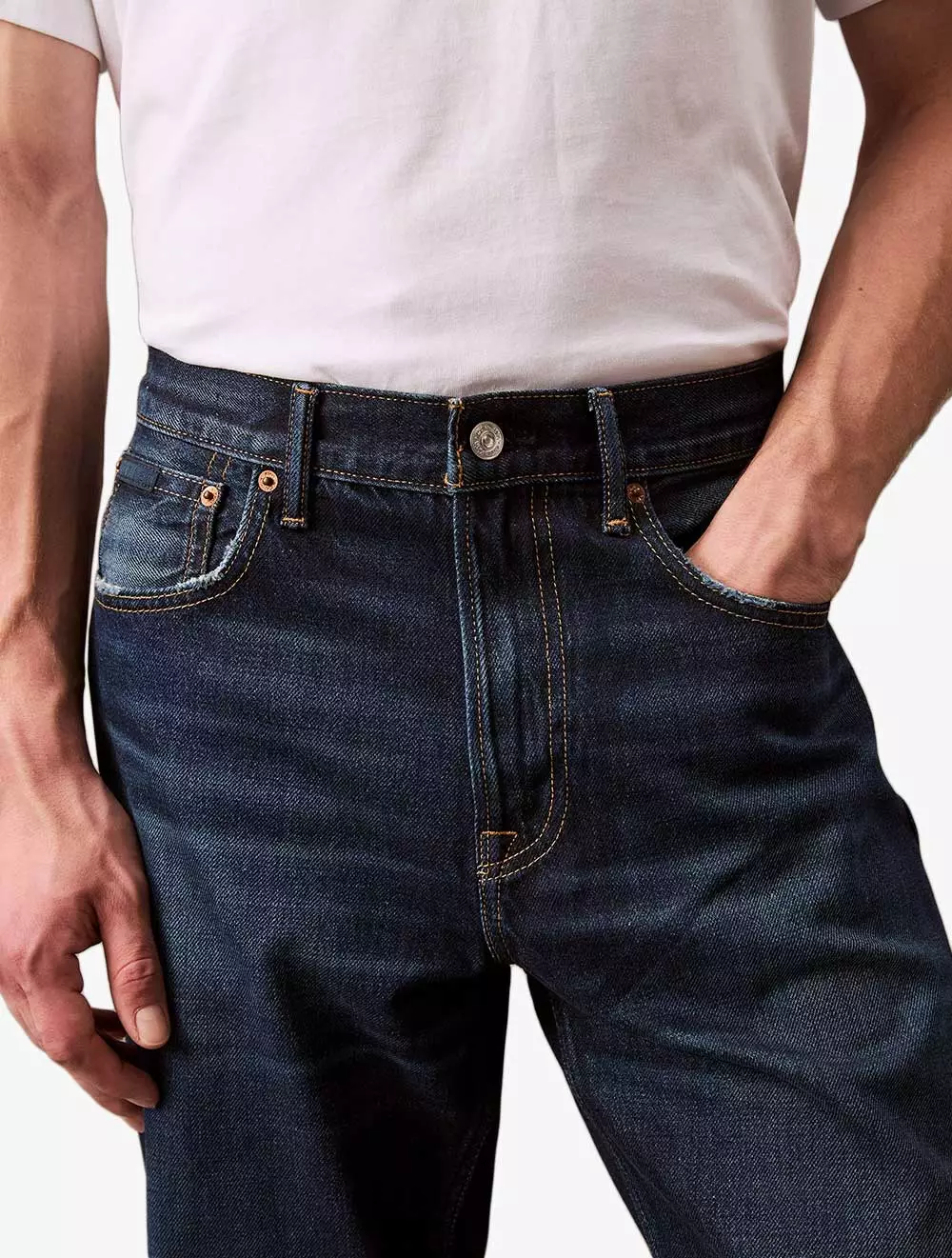 Calvin Klein - 90s Straight Dark Meridian Jeans - Blue - blue