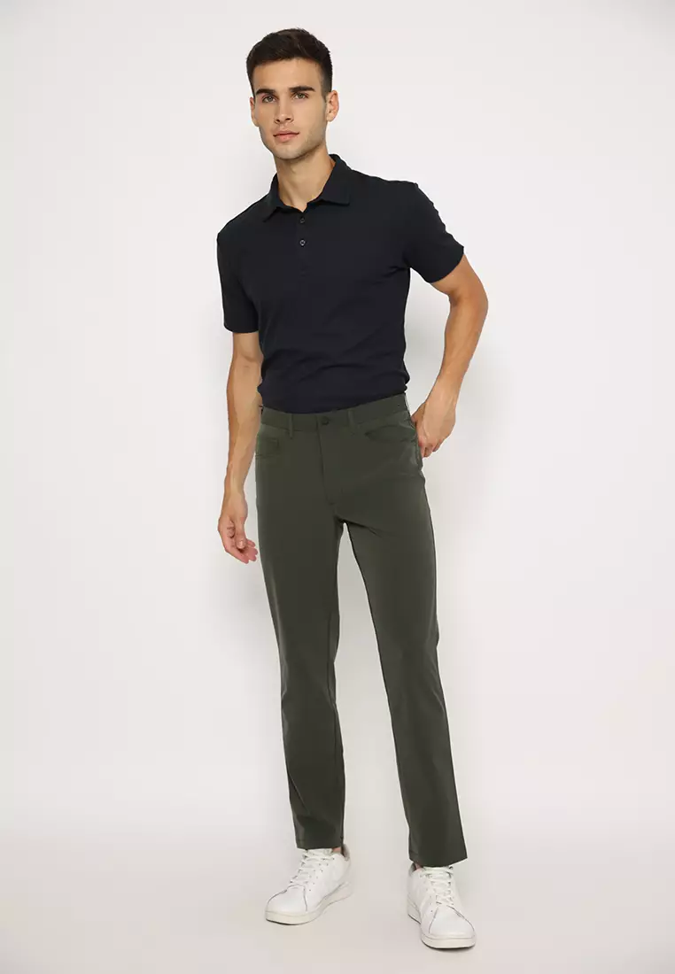 Jobb Active Travis Celana Panjang Modern Slim Fit Hijau 2023