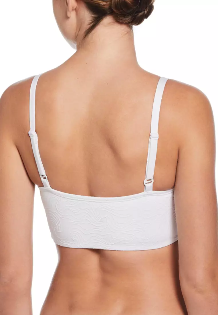 Line Wave V-Neck Midkini