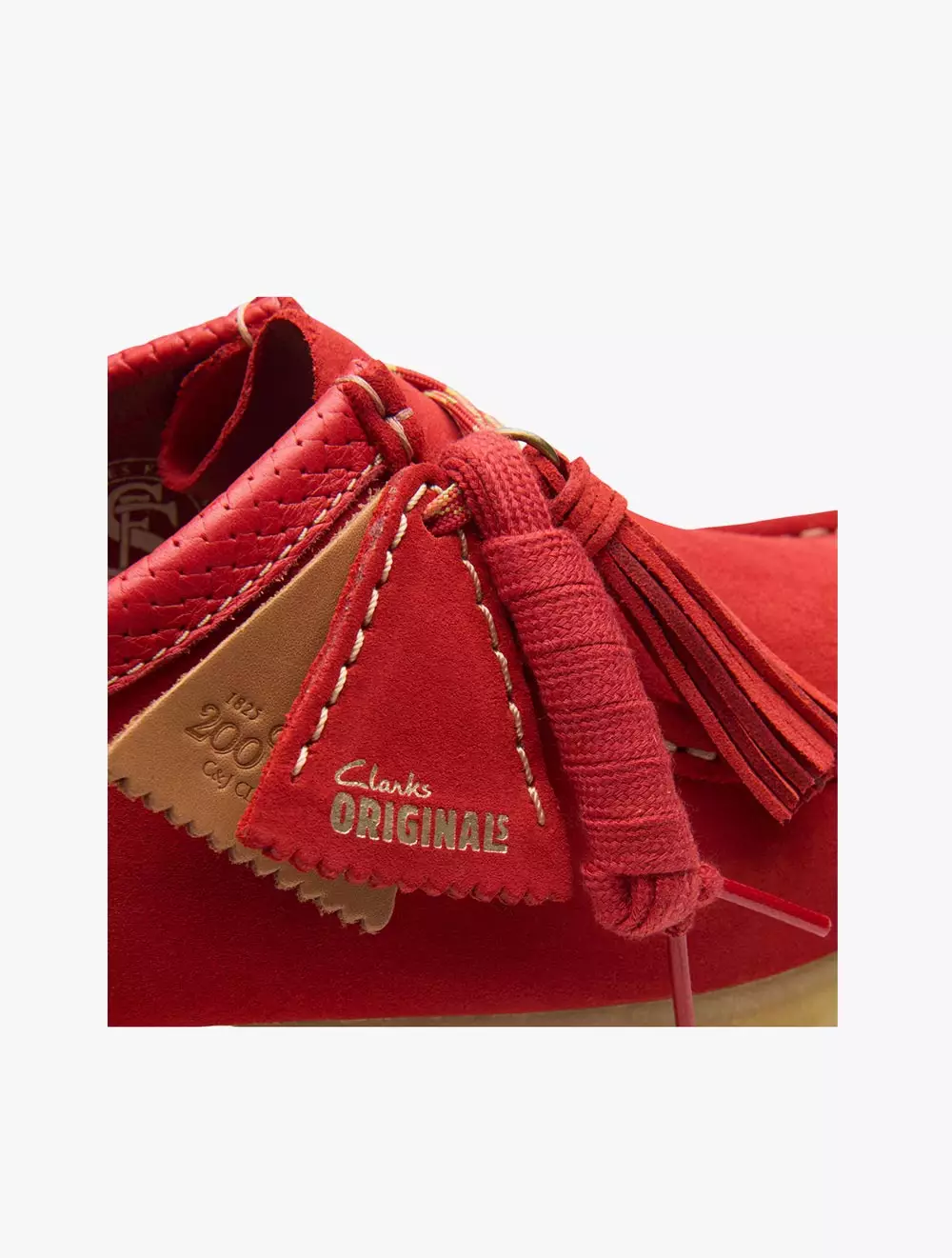 Clarks Wallabee Red Suede