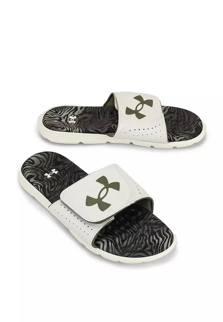 Under armour white slides hot sale mens