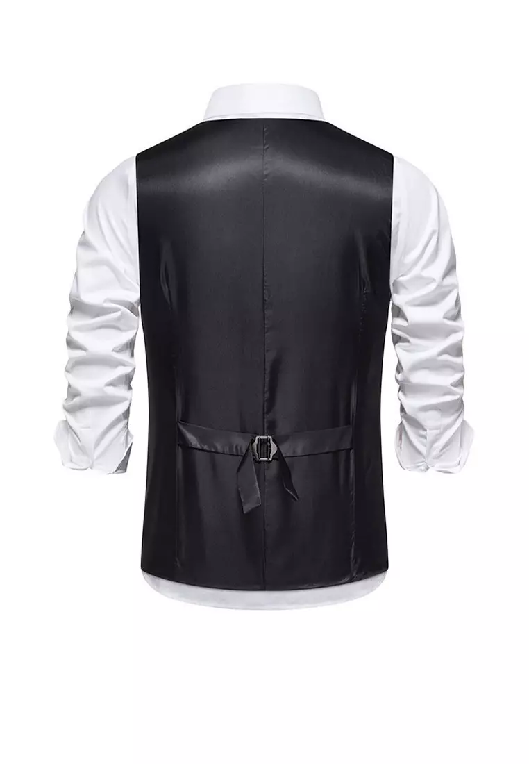 V-Neck Striped Suit Vest ZQ-M93