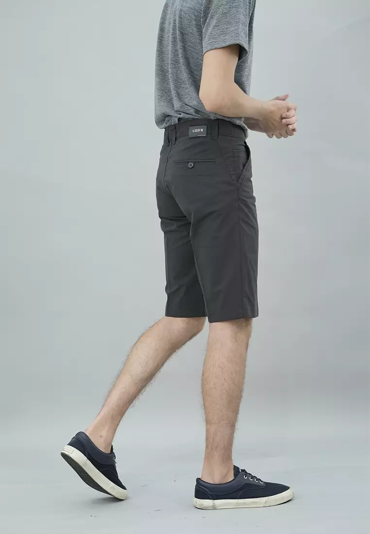 LGS - Celana Pendek Casual Chinos Pria Warna Hitam - CSS.343.S054.001.C