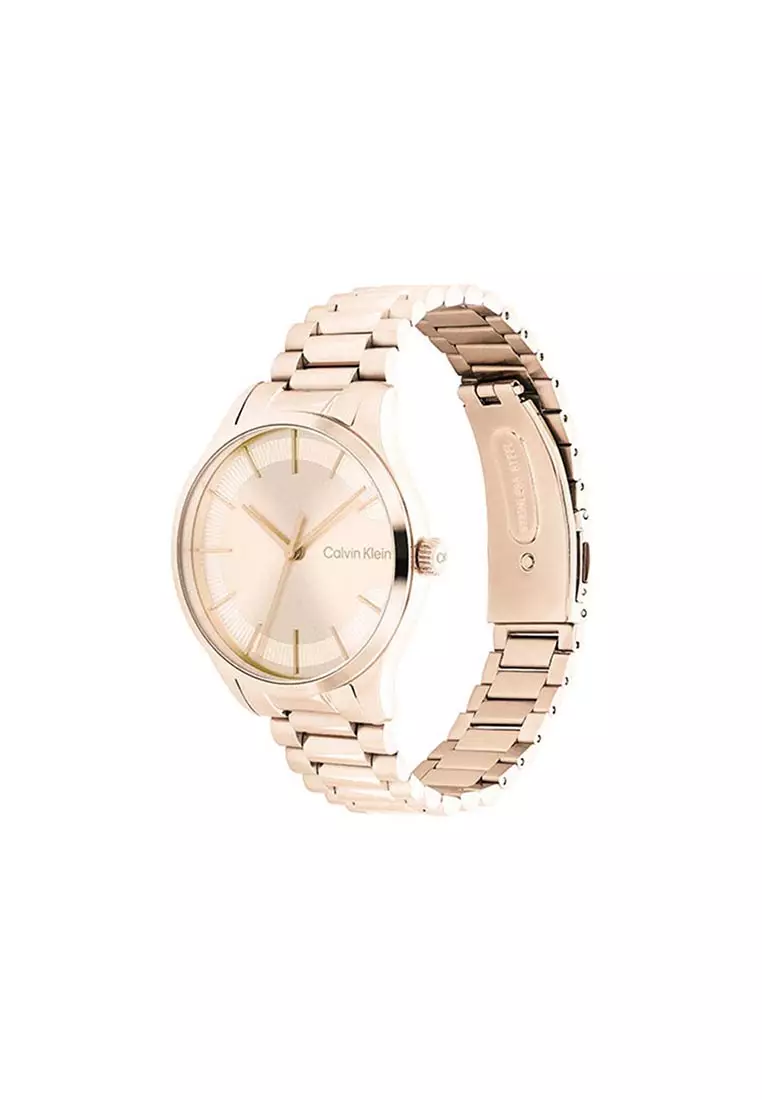 Calvin klein rose gold watch outlet