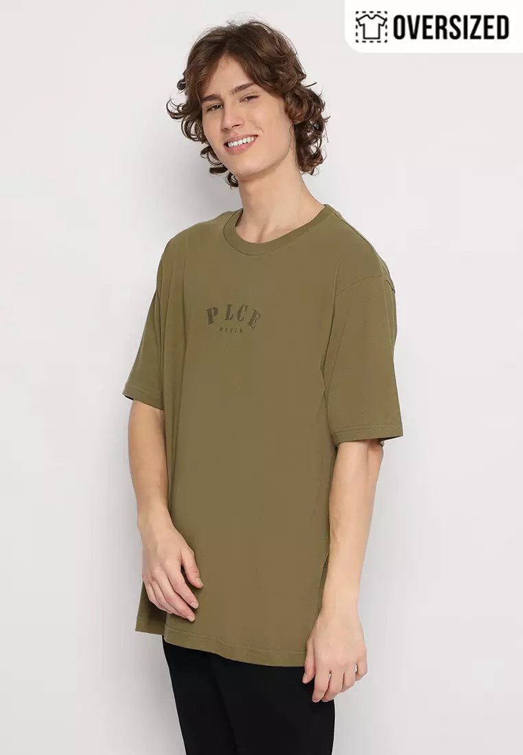 POLICE T-Shirt Cotton Oversized Pria 2079260051