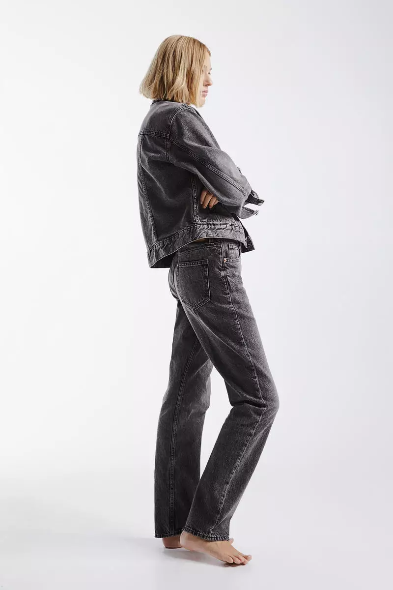 Buy H&M Short denim jacket 2025 Online ZALORA - Main Image