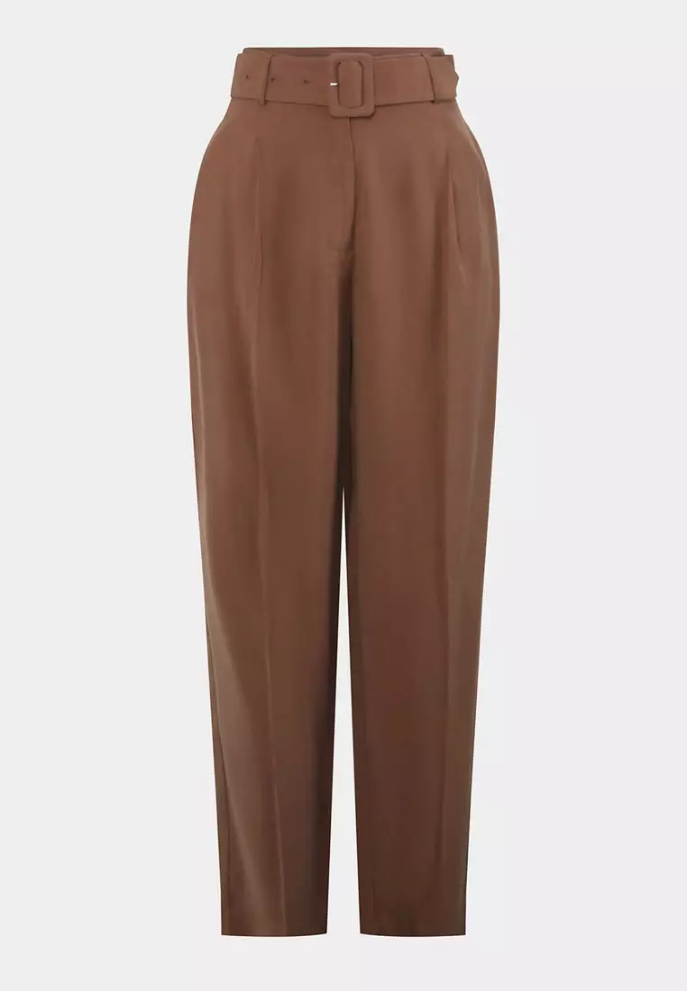 Hazel Belted Tapered Pant