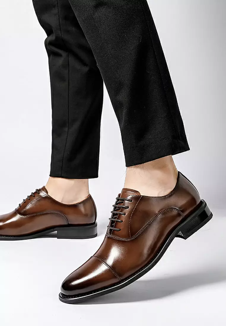 Leather Cap Toe Business Shoes MK5011-2