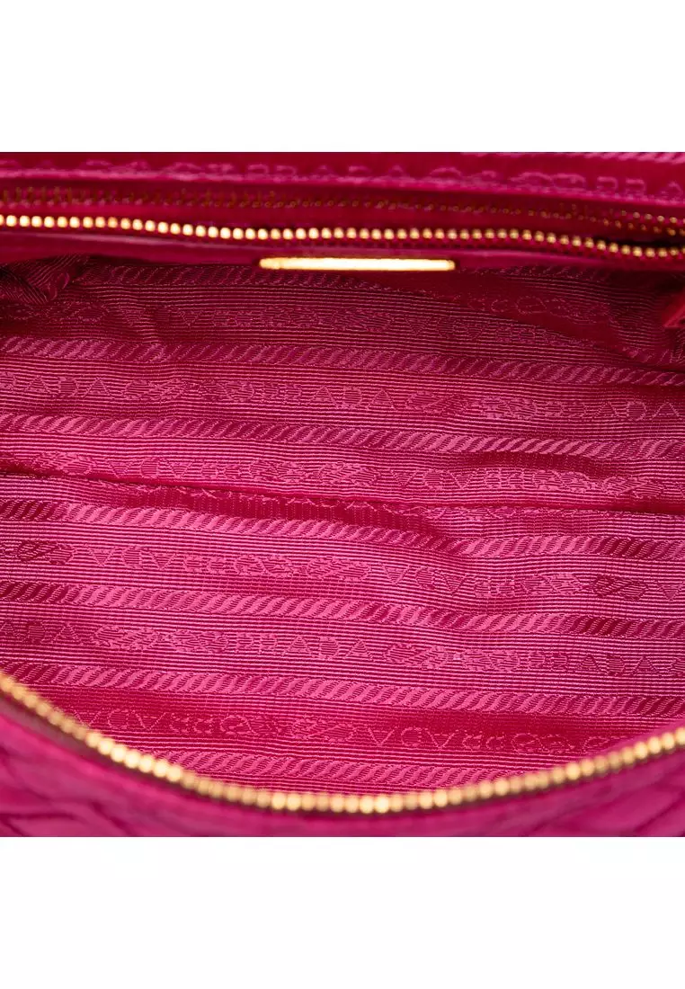 Pre-Loved Prada Impuntu Tessuto Chain Crossbody