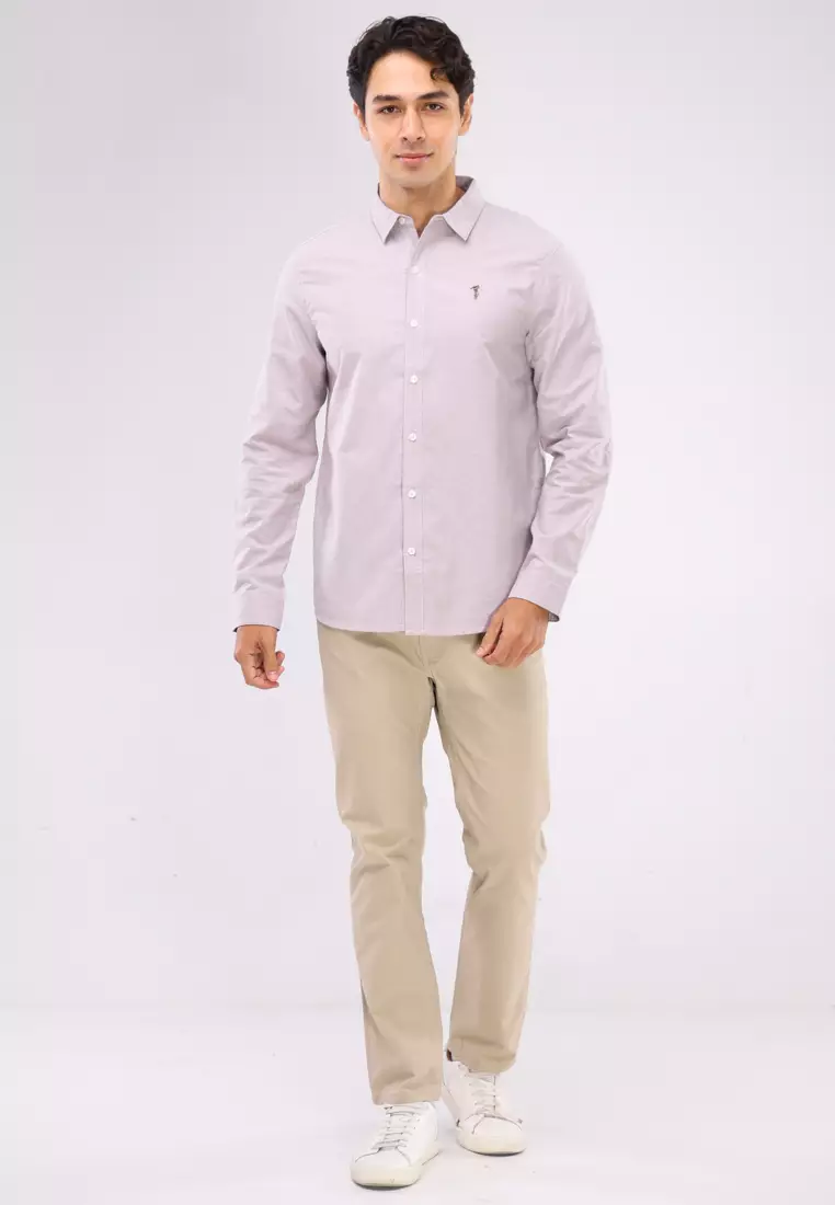 Woven Polo Long Sleeve
