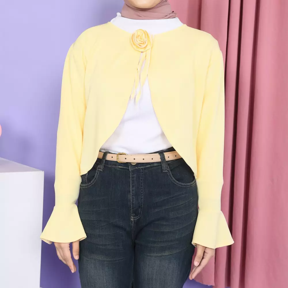 Rose Cardigan - Yellow Butter M19784 R45S2