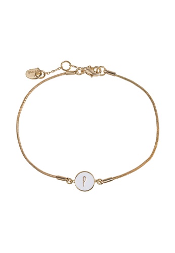 Timi of Sweden gold Letter in Snake Chain Bracelet P 609FEACD5E55AEGS_1