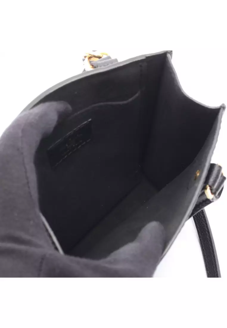 Pre-Loved Louis Vuitton Petite Sac Plat Monogram Empreinte Noir Handbag leather black 2WAY