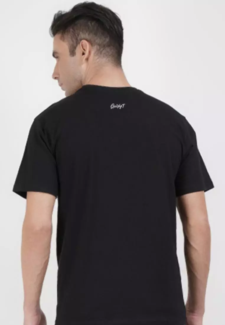 Time is Money Graphic Black Cotton Short Sleeve Regular Fit Tee