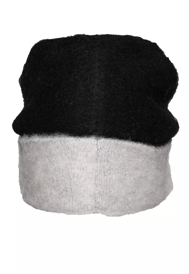 Beanie Hitam Dua Warna