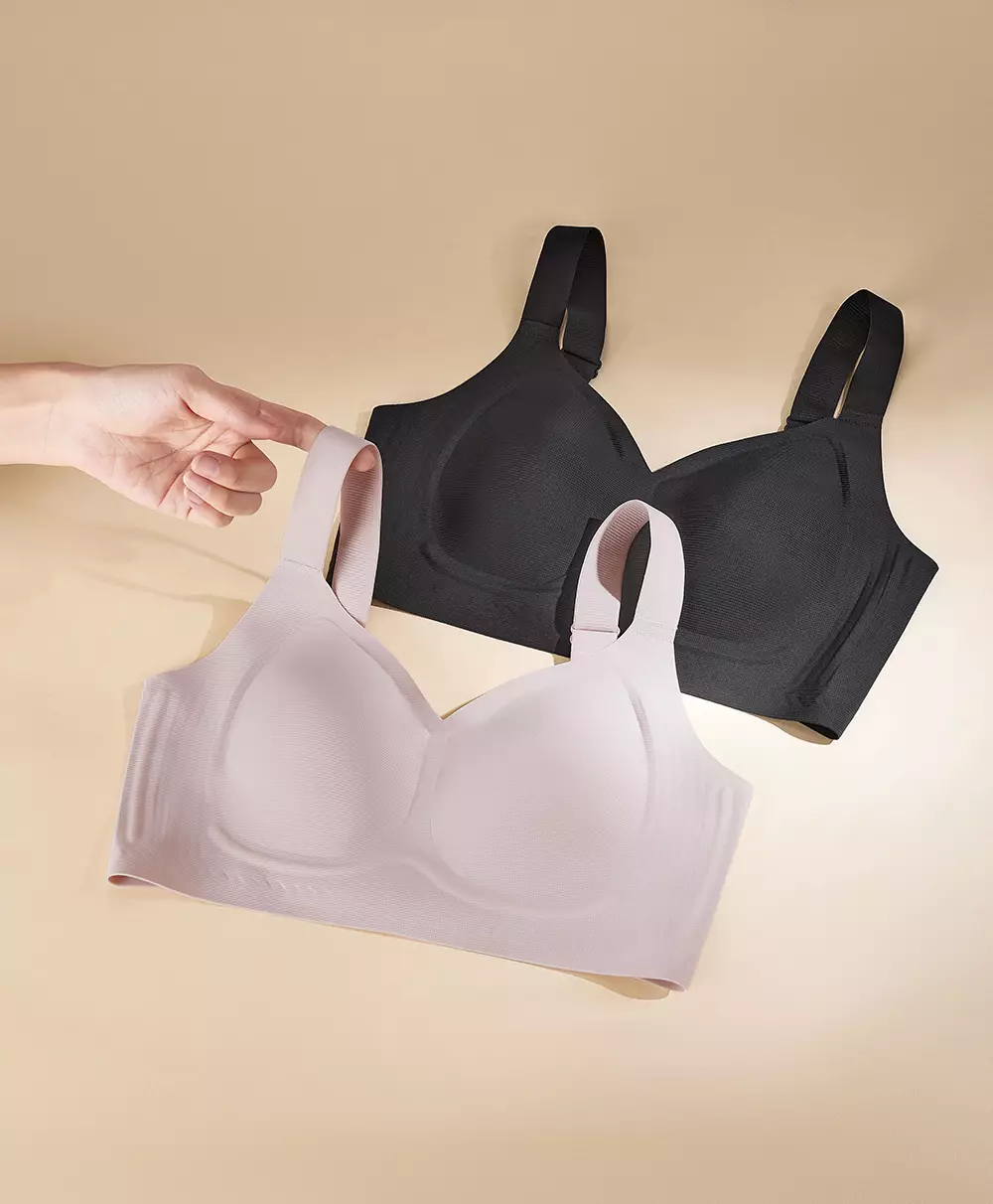 Sorella Bra Airy Cool Wireless Full Cup N10-3088V - BLACK