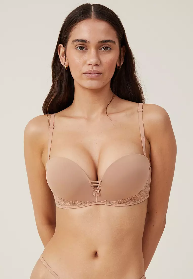 Buy Cotton On Body Everyday Lace Strapless Push Up 2 Bra Online