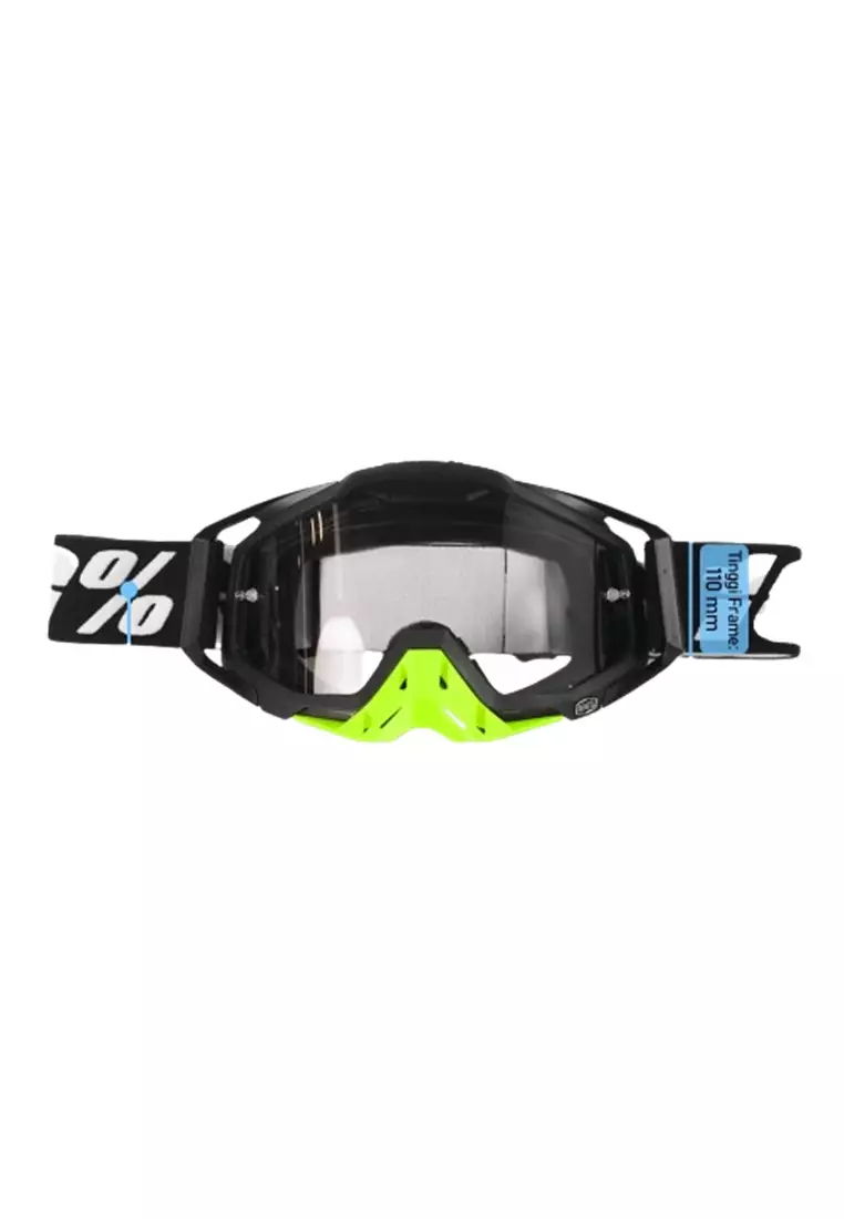 Kacamata Olahraga Unisex Motocross MTB ATV Ski Goggles Face Clear ORIGINAL  Black/Green
