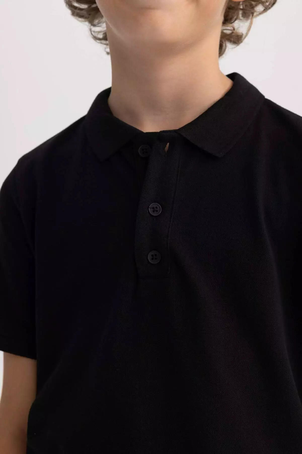 Boy's Pique Short Sleeve Basic Plain Polo T-Shirt B0668A8Ns