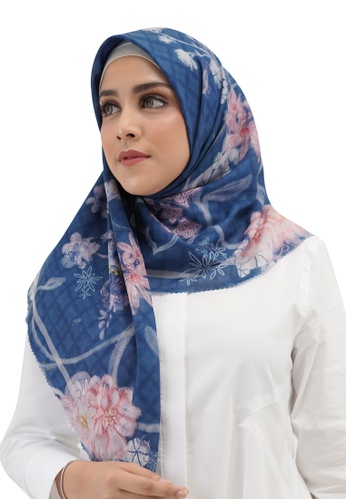 Buttonscarves blue Buttonscarves Sofya Voile Square Bijou 5A2AFAA8768F33GS_1