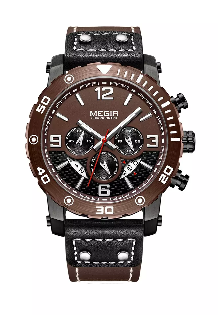 Japan Design Quartz Movement Megir Watch