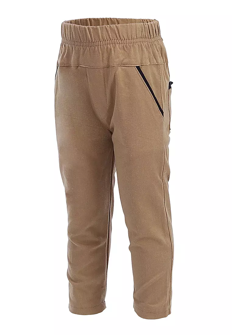 Presleyy Celana Chino Panjang Anak Laki-laki Skinny Pants Stretch Material Cotton Twill ORIGINAL - Mocca