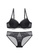 W.Excellence black Premium Black Lace Lingerie Set (Bra and Underwear) 002BCUSA3F1626GS_1