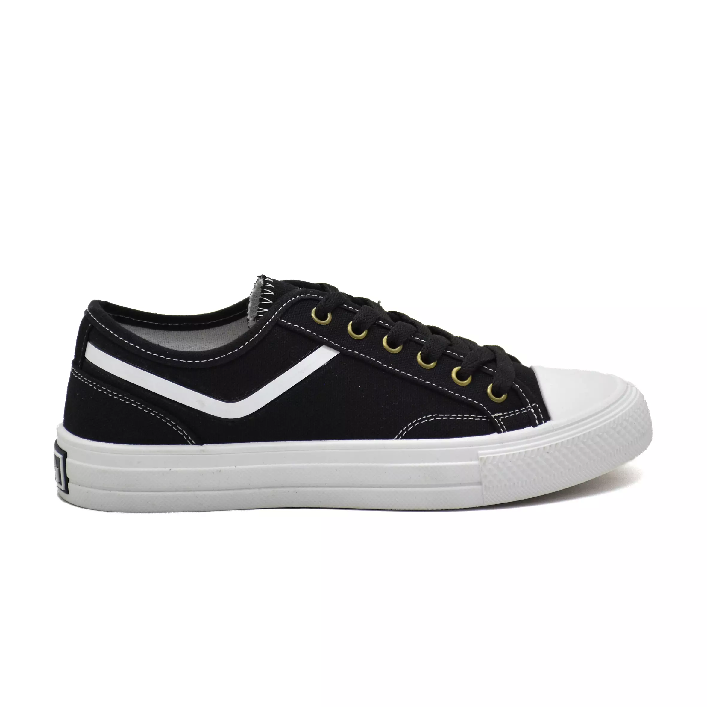 Carvil Sepatu Pria Skiniar Low Black/White