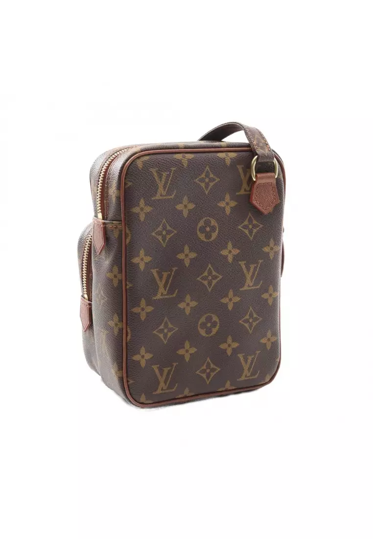 Pre-Loved Louis Vuitton LOUIS VUITTON × COMME des GARCONS sack De posh monogram Shoulder bag PVC leather Brown