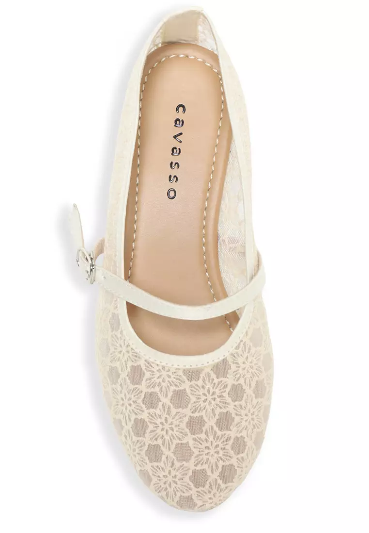 Alesha Flats Shoes Cream