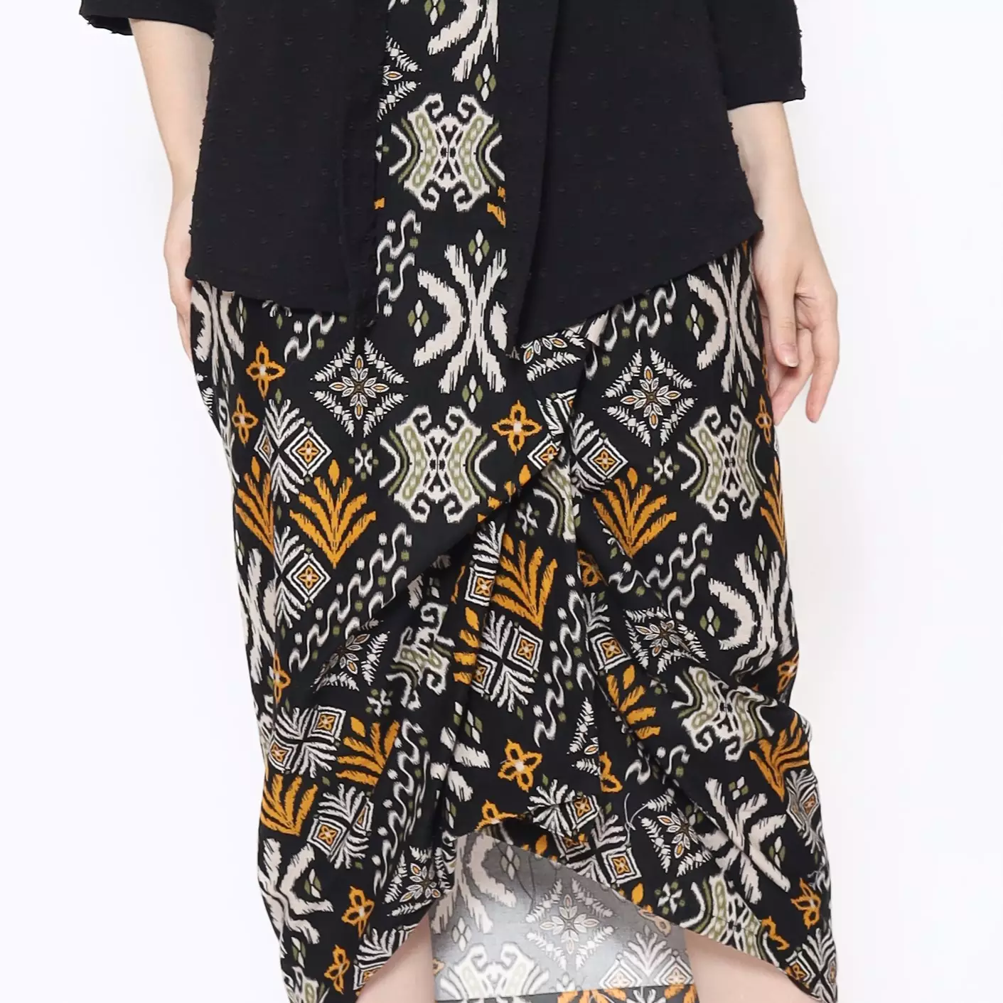Rok Lilit Batik Wanita - Bawahan Batik - Bhatara Batik Surya Skirt - Rok Batik Etnik Modern
